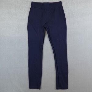 Quince Pant Ponte Women Size Medium Navy Blue Stretch Pull On Mid Rise